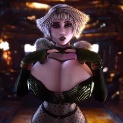 1girls 3d 3d_animation alternate_breast_size animated bashful big_breasts breasts breasts_bigger_than_head chiana cleavage clothed clothed_female enormous_breasts farscape female female_only fingerless_gloves flat_belly gigantic_breasts gloves huge_breasts large_breasts longer_than_10_seconds looking_at_viewer massive_breasts narrow_waist nervous pants short_playtime shorter_than_30_seconds shy shy_female slim_waist small_waist solo solo_female tagme top_heavy upper_body vaako video