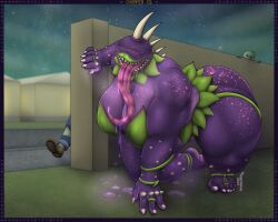 1girls anthro anthrofied big_breasts breasts chomper_(pvz) electronic_arts elementaleros female flora_fauna long_tongue monster monster_girl muscular no_eyes plant plant_girl plant_humanoid plant_monster plants_vs._zombies plants_vs_zombies popcap_games saliva saliva_drip saliva_trail sharp_teeth spikes spikes_(anatomy) tongue tongue_out zombie zombie_(pvz)