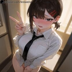 higashiyama kobeni from chainsaw man by krowenx