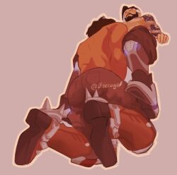 0teruyo0 2boys beard cole_cassidy cybernetic_arm cybernetics gay gay_male gay_sex hairy hanzo hanzo_shimada male male/male oral oral_sex overwatch overwatch_2 pubic_hair tattoo yaoi yeehan
