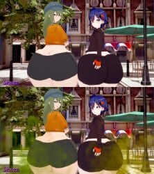 3d ass belle_(zenless_zone_zero) big_ass comic fart fart_cloud fart_fetish farting koikatsu shora_gasniffa venus_(zenless_zone_zero) zenless_zone_zero zzz