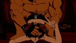 1boy 1girls 3d arc_system_works banging cum_in_pussy cum_on_body doggy_style drooling faceless_male family_sex fucked_from_behind fucked_silly guilty_gear guilty_gear_strive happy_sex head_grab lolikill muscular_male on_bed pussy_juice sol_badguy stepfather_and_stepdaughter tomboy tongue_out unika_(guilty_gear) v vaginal_sex