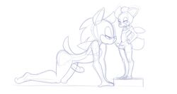 chip_(sonic) femboy furry gay hedgehog male mammal monochrome pantygremlin penis size_difference sonic_(series) sonic_the_hedgehog yaoi