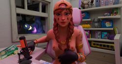 aura_(fortnite) fortnite monster nude nude_female sitting stalker streamer