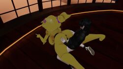 chiku clothed_sex doggy_style slapping_ass vrchat