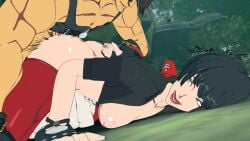 commission doggy_style dominant_male dominating_dominant_female guilty_gear guilty_gear_strive i-no outside rbf7 sex sex_from_behind smiling sol_badguy submissive_female wallimog