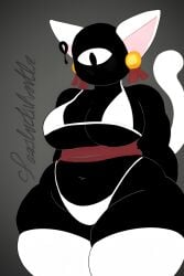 1girls ? ai_generated bells black_body cat_ears cat_tail doors_(roblox) fem_seek female female_only hands_behind_back lockedskulls neko_seek_(doors) pussy pussy_visible_through_panties ribbon ribbon_bondage roblox roblox_game seek_(doors) source_request tagme thigh_highs thighhighs thighs white_bikini white_bra white_panties