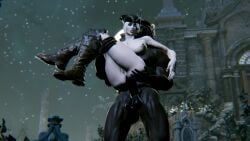 1boy 1boy1girl 1girls 3d anal anal_sex balls ballsack big_breasts big_penis bloodborne boots breasts dark-skinned_male dark_skin female fromsoftware hat headwear interracial interracial_sex lady_maria_of_the_astral_clocktower large_breasts large_penis light-skinned_female light_skin male moon moonlight muscular muscular_male night night_sky open_mouth outdoor_sex outdoors penis stars taikakettu tricorne twitter_link