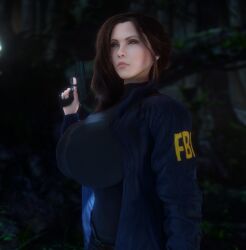 1girls 3d 3d_(artwork) agent alternate_breast_size big_breasts big_hips breasts breasts_bigger_than_head clothed clothed_female enormous_breasts fbi fbi_agent female female_only flashlight forest forest_background fully_clothed gigantic_breasts gun hips holding_flashlight holding_gun holding_object holding_pistol holding_weapon hourglass_figure hourglass_figured_female huge_breasts jacket kate_beckinsale large_breasts large_hips light-skinned_female light_skin massive_breasts narrow_waist pants pistol selene_(underworld) shirt side_view slim_waist small_waist solo solo_female top_heavy underworld vaako weapon wide_hips