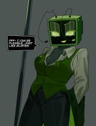 dance dandy's_world female female_only itsmayumi2 sexy show solo tv_head vee_(dandy's_world)