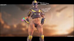 1female 3d absurd_res armored_female curvy_figure f4 female helldiver_(helldivers) helldivers helldivers_2 light-skinned_female looking_at_viewer panties source_filmmaker thick_thighs