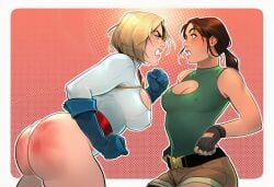 2girls ai_generated alien alien/human alien_girl alien_humanoid ass big_ass big_breasts big_thighs breasts crossover curvaceous curvy curvy_figure dc dc_comics digital_media_(artwork) female hips huge_ass huge_breasts huge_thighs human humanoid justice_league justice_society_of_america kara_zor-el karen_starr kryptonian lara_croft lara_croft_(classic) large_ass large_breasts large_thighs legs light-skinned_female light_skin mature mature_female phophopho power_girl slim_waist thick thick_hips thick_legs thick_thighs thighs tomb_raider tomb_raider_(classic) voluptuous waist wide_hips