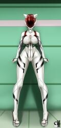 1girls ass bodysuit breasts cameltoe covered_nipples drone female female_only helmet hi_res latex neon_genesis_evangelion plugsuit png rei_ayanami rosvo smooth_skin solo standing thighs wide_hips