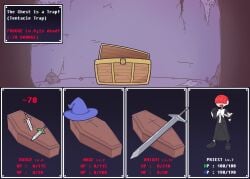 coffin death female_death kozatchu multiple_deaths priest rpg treasure_chest