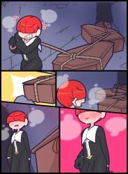 bulge bulge_through_clothing coffin death dragging female_death imminent_necrophilia imminent_rape imminent_sex kozatchu lust multiple_deaths priest rpg sweat