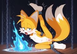 aged_up ai_generated andromorph bound cumming cuntboy drooling forced_orgasm genderswap_(mti) half-closed_eyes intersex looking_away magic magic_bondage magic_circle magical_stimulation miles_prower moaning multiple_orgasms one_leg_up open_mouth pussy pussy_ejaculation sonic_(series) sonic_the_hedgehog_(series) tails tails_the_fox tongue_out