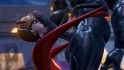 1boy 1girls 3d 3d_(artwork) big_penis brown_hair crossover disney elastigirl grabbing_another's_head helen_parr heroine heroine_in_trouble large_penis licking_penis marvel marvel_comics monster muscular_male penis_on_face pixar short_hair tagme venom_(marvel) zimzamflow