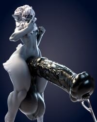 3d_(artwork) 4:5 absurd_res animal_genitalia animal_penis anthro balls big_balls big_penis biped black_genitals blue_eyes bodily_fluids bovid bovid_horn caprine caprine_horn darkened_genitalia detailed_genitals digital_media_(artwork) equine_genitalia equine_penis flared_penis fluffy freckled_face freckles fur genital_fluids genitals grey_body grey_fur hair half-erect hi_res hooves horn huge_balls huge_cock hyper hyper_balls hyper_genitalia hyper_penis jxwankel leaking_precum leg_tuft male mammal medial_ring mismatched_genitalia navel neck_tuft nipples penis precum saggy_balls scrotum_flap sheep short_hair shy solo standing sven_(lap_lamb) thick_thighs tuft wide_hips