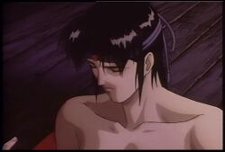 animated butt gif kagero_(ninja_scroll) kimono kimono_open naked_female ninja_scroll sexy stripping