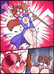 attack attacked brain_drain brain_removal crying cumming dead death destroyed_clothing drool forced_orgasm kozatchu lactation_without_expressing mage rpg spit tongue_out