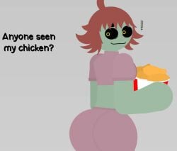 anaveragedude731 artist_name big_ass chicken kfc_bucket looking_back mangler_(anaveragedude731) stickman turned_around