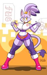 alternate_body_type alternate_breast_size blaze_the_cat breasts female gyneceon nipples purple_hair sonic_(series)