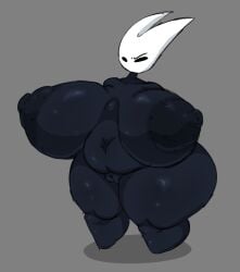 1girls areolae barefoot black_body breasts chubby chubby_female completely_nude completely_nude_female female female_only full_body hollow_knight hornet_(hollow_knight) huge_breasts insect_girl insects naked naked_female nipples nude nude_female puhf pussy solo solo_female