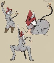 2025 3_toes 5_fingers absurd_res accessory anthro anthro_focus anthro_penetrated areola artist_name ass bedroom_eyes beverage black_clothing black_legwear black_tail black_thigh_highs blue_eyes blue_kerchief blue_neckerchief blue_neckwear blush blush_lines body_part_in_mouth bottle breasts burmecian claws clothed clothing collarbone container digital_media_(artwork) drunk duo erection faceless_character faceless_human faceless_male feet fellatio female female_anthro female_focus female_on_human female_penetrated final_fantasy final_fantasy_ix fingers freya_crescent front_view furgonomics genitals grey_body hair hand_on_butt hand_on_chest hand_on_own_butt hand_on_own_chest hand_on_spear happy headgear headwear hi_res holding_beverage holding_bottle holding_container holding_melee_weapon holding_object holding_polearm holding_spear holding_weapon human human_on_anthro human_penetrating human_penetrating_anthro human_penetrating_female interspecies kerchief legwear light-skinned_male light_body light_skin looking_at_viewer male male/female male_human male_on_anthro male_penetrating male_penetrating_anthro male_penetrating_female mammal melee_weapon mostly_nude mostly_nude_anthro mostly_nude_female multiple_images murid murine narrowed_eyes navel neckerchief neckwear nipples nude nude_human nude_male open_mouth open_smile oral oral_penetration panties panties_down partially_clothed penetration penile penis penis_in_mouth pink_areola pink_clothing pink_nipples pink_panties pink_tongue pink_underwear polearm pose pupils pussy raised_arm raised_tail rat red_clothing red_headwear ribbons rodent seductive sex simple_background smile solo_focus spear spread_legs spreading square_enix standing substance_intoxication tail tail_accessory tail_ribbon teeth text thigh_highs toe_claws toes tongue tongue_out triggerpigart underwear underwear_down weapon white_hair