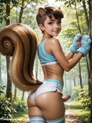 ai_generated boy_on_top femboy squirrel trap
