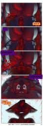 absurd_res agatha_(james_howard) age_difference alphonse_(james_howard) anal anal_fingering anthro bite biting_lip bodily_fluids comic cougar dialogue domestic_cat duo eyewear felid feline felis female fingering first_person_view glasses hi_res infidelity james_howard male male/female mammal patreon pillow pillow_bite sweat