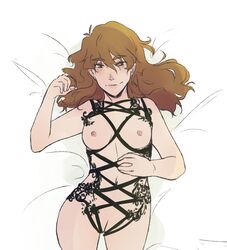 1girls bondage breasts female long_hair nipples nude pidge_gunderson solo voltron voltron:_legendary_defender