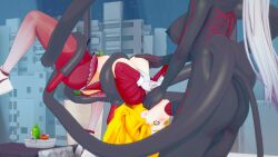 3d blonde_female blonde_hair blowjob breasts futanari grimm_(rwby) hand_on_breast indrick_[artist] intersex kim_(arrancon_grimmed) monster monster_girl nude_female original_character purple_eyes rwby tentacle tentacle_sex tentacle_wrapped_around_body white_hair white_hair_female yang_xiao_long