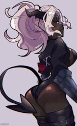 cute_face helltaker judgement_(helltaker) tagme