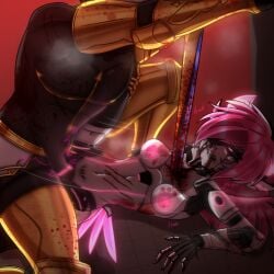 ali(character) angel angel_cube armor artificial_vagina artist_self-insert battle_damage bioluminescence blood_splatter bloody_nose bullet_wound consensual_non_consent cute_deth cute_deth(artist) damaged english exposed_internal_machinery gabriel_(ultrakill) hair_over_one_eye hard_light harsh_lighting hate_sex heavy_breathing heterosexual machine machine_girl male/female mechanical mechanical_wings new_blood_interactive panting pink_eyes pink_hair pink_nipples questionable_consent robot robot_girl runa_(vrchat) scratches self_insert slim_waist stabbed straight_sex succubus_horns succubus_tattoo succubus_wings sword synthetic_pussy ultrakill vaginal_penetration withered wounds