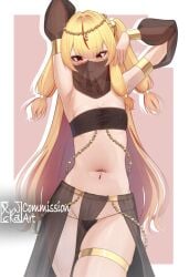 blonde_hair elf_ears elf_female elf_girl eternals_(idol_corp) female female_focus female_only front_view hag idol-es light_skinlight-skinned_female long_hair necromancer nude nude_female pointy_ears red_eyes red_hair ruby_runeheart small_breasts solo solo_focus two_tone_hairidol_corp vtuber vtuberfanart1girls witch youngelf