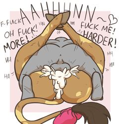 2017 anon anthro anus ass backsack balls balls_deep biped bovine brown_fur cum cum_from_pussy cum_in_pussy cum_inside cum_on_partner cum_splatter deep_penetration dialogue digitigrade dirty_talk duo ejaculation english_text excessive_cum feet_up female fur grey_anus grey_balls grey_skin heart hooves interspecies legs_up long_tail lying male male_on_anthro male_on_top male_penetrating mammal mating_press minotaur moan moaning moaning_in_pleasure molly_(slightlysimian) multicolored_fur nude on_back on_top orgasm penetration perineum pink_background rear_view ribbons sex simple_background slightlysimian spots spotted_fur spread_legs spreading straddling straight tail tail_bow tail_ribbon tail_tuft tan_fur tan_spots text tuft two_tone_fur vaginal_penetration white_background