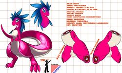 1boy ass balls cresty_(character) crestysaurus_(species) cross_section dinosaur feathers male male_only model_sheet perineum pussy scale solo text white_crest