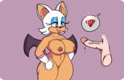 rouge the bat from sonic (series) by josieokami