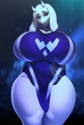 1girls 2d 2d_animation ai_generated alone animated awokose big_breasts cave clothed curvy dark facing_viewer furry goat_girl goat_mom huge_breasts huge_thighs inside looking_at_viewer no_sound shorter_than_10_seconds tagme talking thick_thighs toriel toriel_(undertale) undertale vertical_video video white_body wide_hips