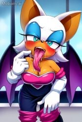 ai_generated long_tongue mouth_fetish oral_fixation pointing_at_mouth rouge_the_bat tagme