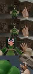 3d 3d_(artwork) 4k angry_expression ass_expansion ass_growth asui_tsuyu big_ass big_breasts blender blender_(software) body_growth body_modification bodysuit boku_no_hero_academia bounce_lines breast_expansion breast_growth chaoslord comic_strip growth growth_sequence hero_outfit_(mha) huge_ass huge_breasts implied_violence male_pov multiple_images my_hero_academia snap snapping_fingers tagme text tsuyu_asui tsuyu_asui_(hero_outfit) voluptuous_female wide_hips