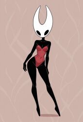 ai_generated antagonistantelope black_body breasts female hollow_knight hollow_knight:_silksong hornet_(hollow_knight) insects lingerie looking_at_viewer sexy_pose solo solo_female