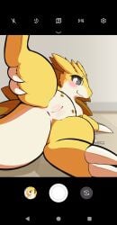 absurd_res anthro anus biped blush claws countershade_face countershade_tail countershade_torso countershading female generation_1_pokemon genitals hi_res multi_nipple nintendo nipples nulloffset pokemon pokemon_(species) presenting pussy sandslash solo spread_legs spreading tail teats yellow_body