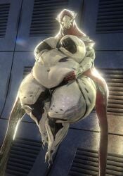 bbw big_breasts breasts cleavage female huge_breasts overweight qzk_forte thick_thighs warframe wide_hips wisp_(warframe)