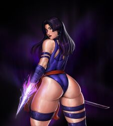 1girls alternate_costume ass ass_focus bartalonee looking_back marvel marvel_comics marvel_rivals mutant_(marvel) official_alternate_costume psylocke psylocke_(marvel_rivals) solo tagme vengeance_psylocke