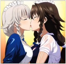 2females 2milfs 2women ai_generated daughter-in-law grayfia_lucifuge high_school_dxd in-lawcest lesbian_couple lesbian_kiss love lovers mother-in-law mother-in-law_and_daughter-in-law venelana_gremory women yuri