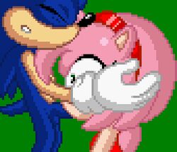 amy_rose animated anthro balls closed_eyes clothing dress duo erection fellatio female forced forced_oral gif gloves green_eyes hairband hand_on_head hedgehog male mammal oral oral_sex penis pixel_art sega sex simple_background sonic_(series) sonic_the_hedgehog sonictopfan straight sucking