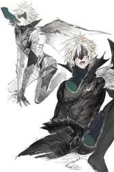 2boys blonde_hair cloud_strife final_fantasy final_fantasy_vii gay gay_sex male_only sephiroth tight_clothing yaoi