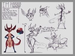 4_ears anthro ass balls big_balls big_penis bodily_fluids drinking_potion expressions front_view fur furred_kobold furred_scalie genital_fluids genitals gun handgun head_wings hi_res imp_(pthalo) kobold lying male model_sheet multi_ear multiple_poses on_back penis pistol pose potion precum pthalo ranged_weapon rear_view scalie short_stack solo spread_legs spreading tail text unusual_wing_placement weapon wings