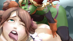 1boy 1futa ahe_gao anal anal_penetration anal_sex ass balls bottom_heavy bottom_heavy_femboy bottomless breasts crossdressing curvy erection forced fucked_silly futa_on_male futadom futanari goblin goblin_futanari grabbing green_skin hair_grab hand_on_ass hiro_(tales_of_androgyny) huge_ass huge_penis intersex large_balls large_breasts larger_male lipstick majalis male malesub open_mouth partially_clothed penis pleasure_face red_eyes rolling_eyes selkie_(tales_of_androgyny) sex_from_behind small_but_hung small_dom_big_sub smaller_futanari smile tales_of_androgyny tongue tongue_out trap wink